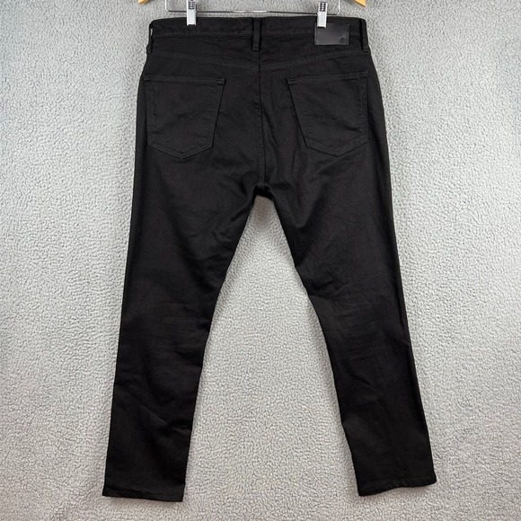 John Varvatos Jeans Mens 34 Black Wight Skinny Fit Stretch Denim Punk Goth - Picture 5 of 11